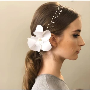 Kontes Gelin Tacı  Saç  Aksesuarı Orkideli Taç