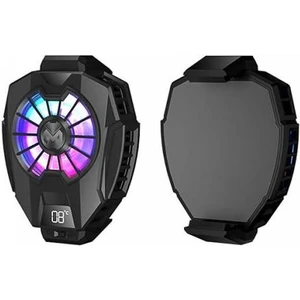 Rgb LED Işıklı Telefon Isı Göstergeli Telefon Soğutucu Fan