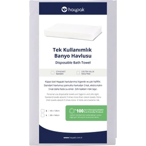 Tek Kullanımlık Banyo Havlusu Ekstra Kalın 80X140 cm - 12 Adet
