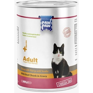 Sığır Etli Soslu Yetişkin Kedi Maması 400 gr