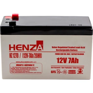 HZ1270 12V 7.0AH Bakımsız Kuru Akü