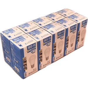 LED Ampul 15 W 3200K Sarı Işık 10'lu
