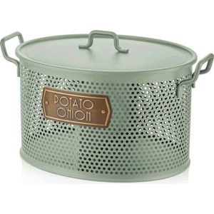 The Mia Patates & Soğan Saklama Kabı 2 Hazneli - Mint Yeşili