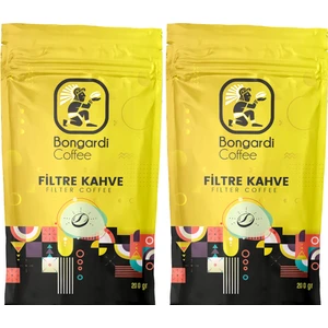 Bongardi Coffee  2X200 gr Intense Filtre Kahve Makinesi Uyumlu Set