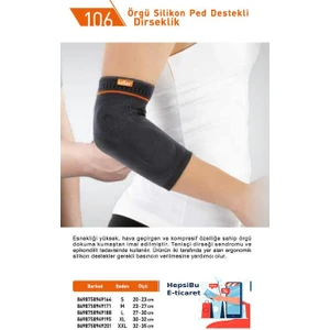 106 Örgü Silikon Peddestekli Dirseklik L Beden