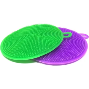 Silikon Tükenmeyen Bulaşık Süngeri Yıkama Fırçası 2'li