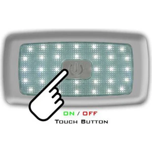 LED Lamba 12V 34 Ledli Iç Aydınlatma Dokunmatik Sıcak Beyaz Günışığı