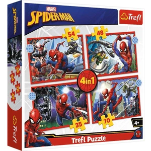 Trefl Puzzle The Heroıc Spıder-Man 4 In 1 Çocuk Puzzle