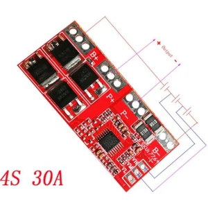 Hobi Mekatronik 4s 30A Bms 14.8V 18650 Lityum Lipo Pil Şarj Koruma Modülü
