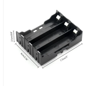 Hobi Mekatronik 18650 3'lü Pil Yuvası Pcb Montajlı(Lityumli-Ion)