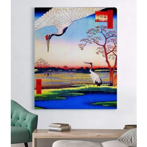 Hiroshige, Minowa Kanasugi Kanvas Tablo