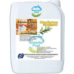 Anatolia Pool Sauna Buhar Esansı Okaliptus 5 Lt. ( Sauna Essence Eucalyptus )