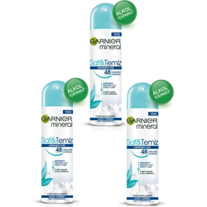 3'lü Set Anti Perspirant Kadın Deodorant Saf & Temiz 150 ml 3600542035132