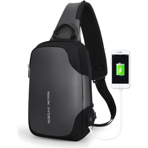 Mark Ryden Liveasy Mark RYDEN-7056 9.7" Su Geçirmez Hırsızlığa Karşı Korumalı USB Portlu Sırt Çantası - Siyah (Yurt Dışından)