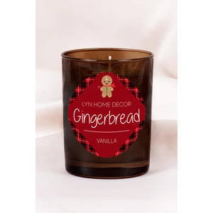 Lyn Home & Decor Yılbaşı Gingerbread Amber Büyük Boy Bardak Mum Vanilyalı