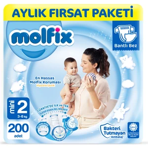 Bebek Bezi 2 Beden Mini Aylık Fırsat Paketi 200 Adet