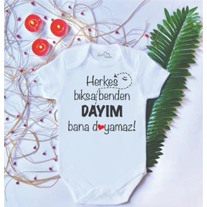 Bebek Baskılı Dayı Çıtçıtlı Body Zıbın