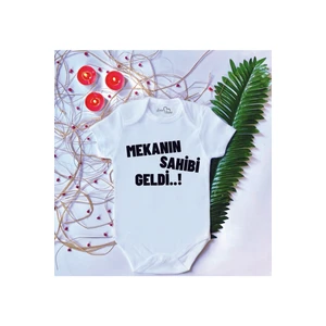 Bebek Baskılı Mekanın Sahibi Pamuklu Çıtçıtlı Body Zıbın