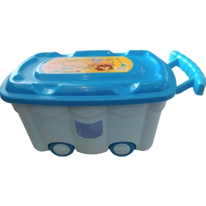 Bee Home Mavi 50 Lt Tekerlekli Oyuncak Kutusu AK494