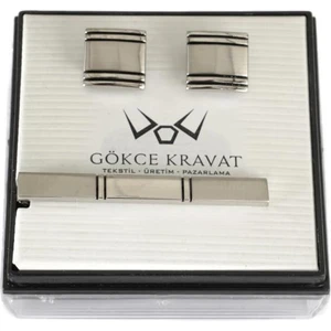 Kol Düğmesi ve Kravat Iğnesi Set Kd-32
