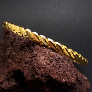 Osmanlı Gümüş Adana Burma 22 Ayar Altın Kaplama Gümüş Bilezik