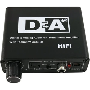 3C Store Koaksiyel Dijital - Analog Rca 3.5mm Ses Hifi Dönüştürücü Adaptör, Spdif Toslink Dijital - Analog Ses Anahtarı ile (Yurt Dışından)