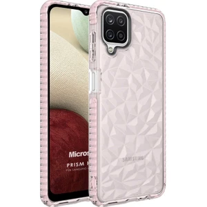Samsung Galaxy A12 Kılıf Prism Hybrid Pembe