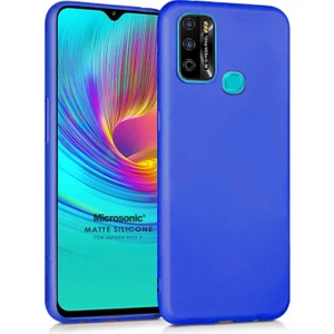 Matte Silicone Infinix Hot 9 Kılıf Mavi
