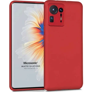 Matte Silicone Xiaomi Mi Mix 4 Kılıf Kırmızı