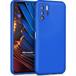 Matte Silicone Xiaomi Poco X3 Gt Kılıf Mavi