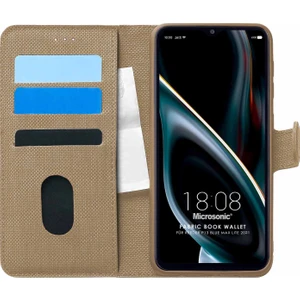 Reeder P13 Blue Max 2021 128 GB Kılıf Fabric Book Wallet Gold
