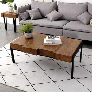 Nur Ahşap Doğal Ahşap Tasarım Orta Sehpa