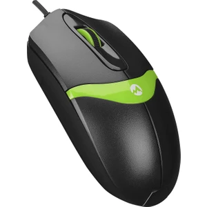 SM-220 USB  1200DPI 3D Optik Kablolu Mouse Siyah-Yeşil