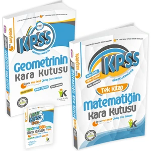İnformal Yayınları KPSS Matematik Tek Kitap ve Geometrinin Kara Kutusu Konu Özetli Dijital Çözümlü Çıkmış Soru Bankası Seti
