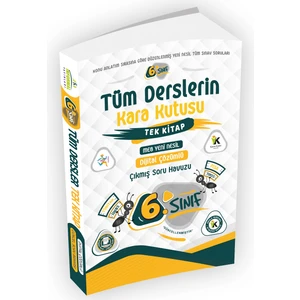 İnformal Yayınları 6. Sınıf  Kara Kutusu Tüm Dersler Tek Kitap Dijital Çözümlü Sor Bankası
