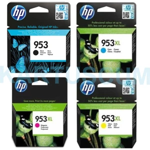 Hp 953 + 953XL Sarı Kırmızı Mavi Siyah Kartuş Seti - Officejet Pro 7720/7730/7740/8210