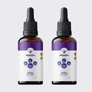 ActiveBee Supplements Multifer Oral Damla (Demir-A Vit.-C Vit.-D Vit) (2 Adet)