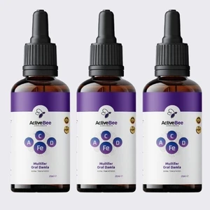 ActiveBee Supplements Multifer Oral Damla (Demir-A Vit.-C Vit.-D Vit) (3 Adet)