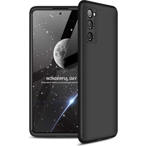 Case 4u Samsung Galaxy S20 Fe Kılıf 3 Parçalı Tam Koruma Sert Mika Ays Kapak Siyah
