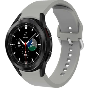 Case 4u Samsung Galaxy Watch 4 Klasik Esnek Silikon Kordon Kayış 40MM Krd-50 Gri