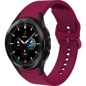 Case 4u Samsung Galaxy Watch 4 Klasik Esnek Silikon Kordon Kayış 40MM Krd-50 Mürdüm