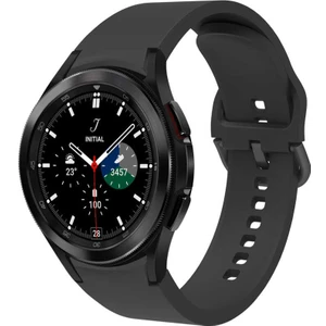 Case 4u Samsung Galaxy Watch 4 Klasik Esnek Silikon Kordon Kayış 44MM Krd-50 Siyah