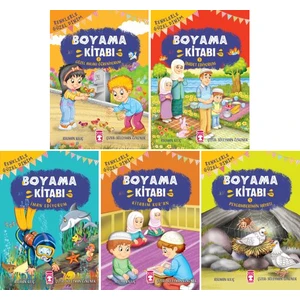 Renklerle Güzel Dinim 5 Kitap Boyama Kitabı Seti