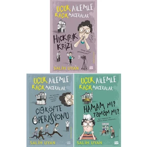 Uçuk Ailemle Kaçık Maceralar Serisi 3 Kitap Set Salih Uyan / Hıçkırık Krizi - Çiğ Köfte Operasyonu - Hamam Mı? Tamam Mı?