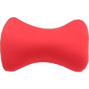 Microbead Geri Yastık Boyun Destek Rulo Yastık, 38X20 cm Kırmızı (Yurt Dışından)