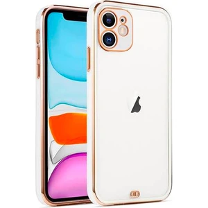 Apple iPhone 12 Mini 5.4inç Gold Çerçeve Kamera Korumalı Bumper Kılıf