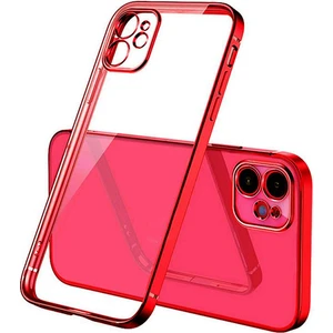 Apple iPhone 12 Mini 5.4inç Renkli Kenar Şeffaf Kılıf Kamera Korumalı Kılıf