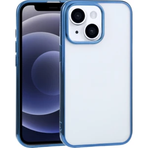 Apple Apple iPhone  13 6.1inç Lazer Kaplama Renkli Kenar Şeffaf Kılıf