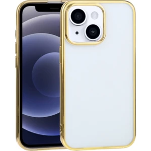 Apple iPhone 13 6.1inç Lazer Kaplama Renkli Kenar Şeffaf Kılıf