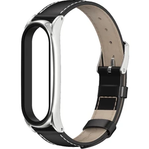 Xiaomi Mi Band Için Deri Kayış 6/5/4/3 Kahverengi (Yurt Dışından)